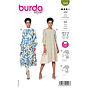 Patron Burda 5948 - Robe taille haute et encolure ronde du 36 au 46 (FR)