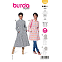 Patron Burda 5949 - Manteau court ou long avec fermeture invisible et ceinture du 36 au 46 (FR)#