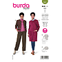 Patron Burda 5951 - Veste courte carrée & manteau sans col du 36 au 46 (FR)