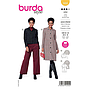 Patron Burda 5958 - Veste courte avec col et poches plaquées & manteau au look féminin du 36 au 46 (FR)#