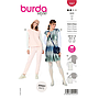 Patron Burda 5967 - Robe & blouse dans deux étoffes de forme légère du 36 au 46#