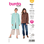 Patron Burda 5974 - Veste & manteau à manches raglan et col droit du 36 au 46 (FR)