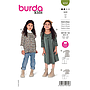 Patron Burda 9252 - Robe & blouse évasées de 104 à 134 cm