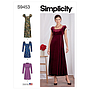 Patron Simplicity 9453 - Robe pour femme du 34 au 52 FR