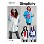 Patron Simplicity 9354 - Costume de veste pour femme avec masques et chapeau du 34 au 52 FR