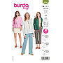 Patron Burda 5906 - Vestes épurées sans col du 34 au 48 (FR)