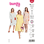 Patron Burda 5907 -  Robes légères, encolure en V du 34 au 48 (FR)