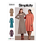 Patron Simplicity 9644 - Robe en tricot en trois longueurs du 32 au 54 (FR)