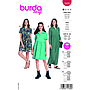 Patron Burda 5829 - Mini-robe a encolure du 34 au 48 FR