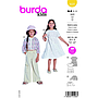 Patron Burda 9225 - Robe a jupe dégradée pour enfants
