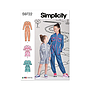 Patron Simplicity 9722 - Combinaisons, barboteuses et robe du 32 au 48 FR